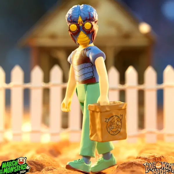 Super7 The Worst^Halloween Kids Reaction Figures - Captain Deadstar Boy & Metaluna Mutant Girl