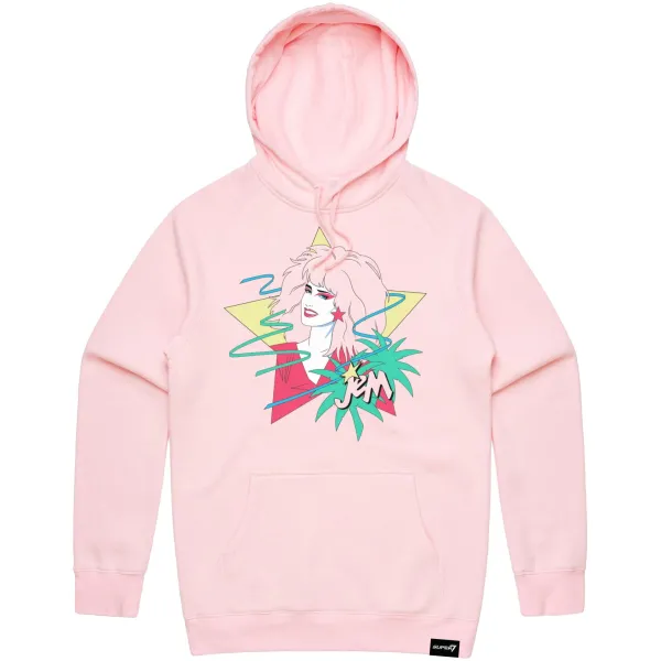 Super7 Jem And The Holograms^Jem And The Holograms Fleece - Jem Portrait Star (Hoodie)