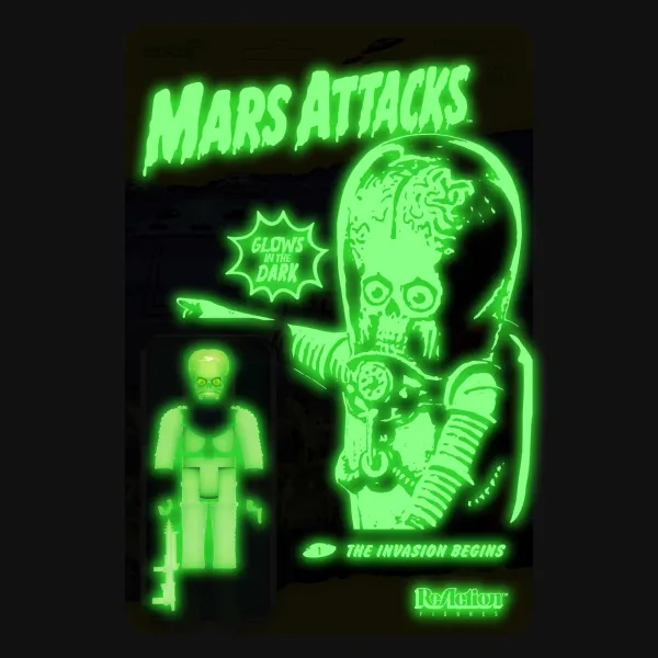 Super7 Mars Attacks^Mars Attacks Reaction Wave 2 - The Invasion Begins (Glow)
