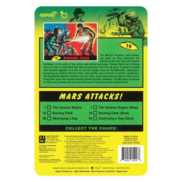 Super7 Mars Attacks^Mars Attacks Reaction Wave 2 - Burning Flesh (Glow)