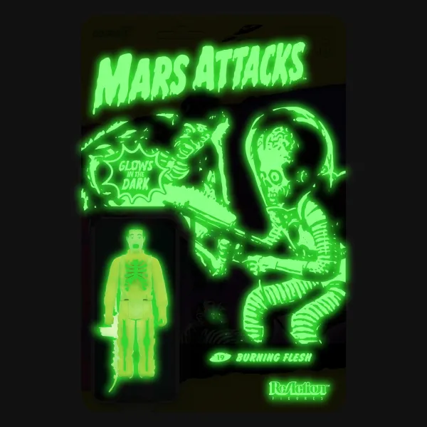 Super7 Mars Attacks^Mars Attacks Reaction Wave 2 - Burning Flesh (Glow)