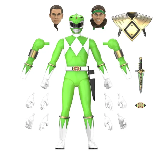 Super7 Mighty Morphin Power Rangers^Mighty Morphin Power Rangers Ultimates! Wave 05 - Green Ranger (Glow)