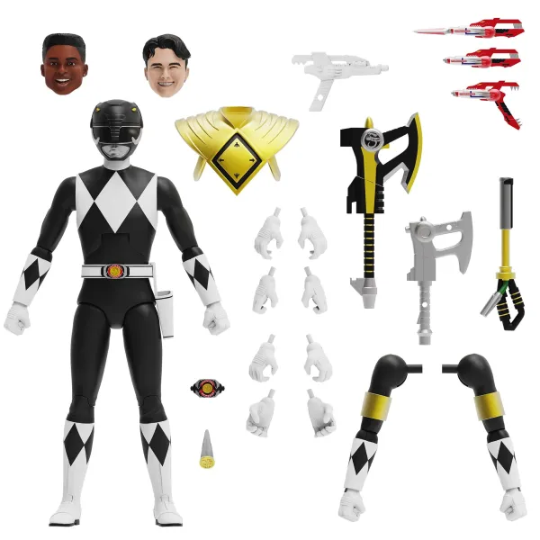 Super7 Mighty Morphin Power Rangers^Mighty Morphin Power Rangers Ultimates! Wave 3- Black Ranger