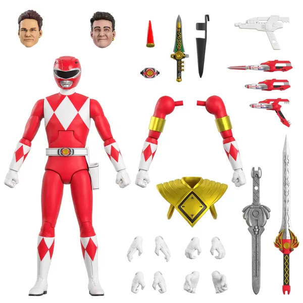Super7 Mighty Morphin Power Rangers^Mighty Morphin Power Rangers Ultimates! Wave 2 - Red Ranger