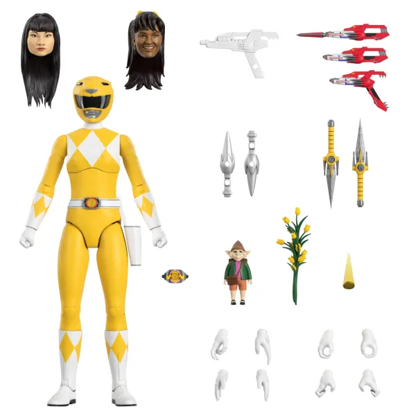 Super7 Mighty Morphin Power Rangers^Mighty Morphin Power Rangers Ultimates! Wave 1 - Yellow Ranger