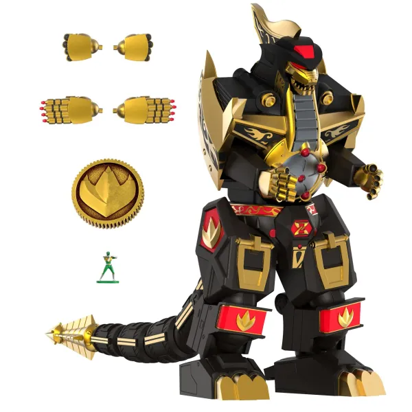 Super7 Mighty Morphin Power Rangers^Mighty Morphin Power Rangers Ultimates! - Dragonzord (Black & Gold)