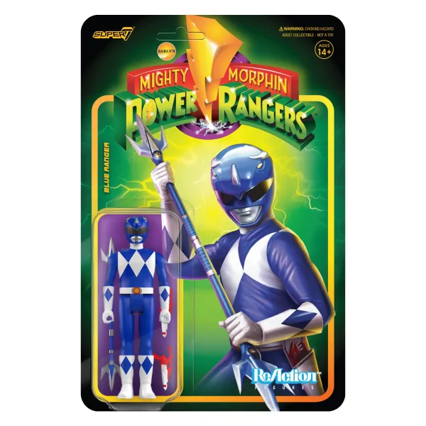 Super7 Mighty Morphin Power Rangers^Mighty Morphin Power Rangers Reaction Figure Wave 3 - Blue Ranger