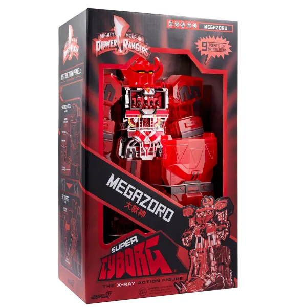 Super7 Mighty Morphin Power Rangers^Mighty Morphin Power Rangers Super Cyborg - Megazord (Red Clear)