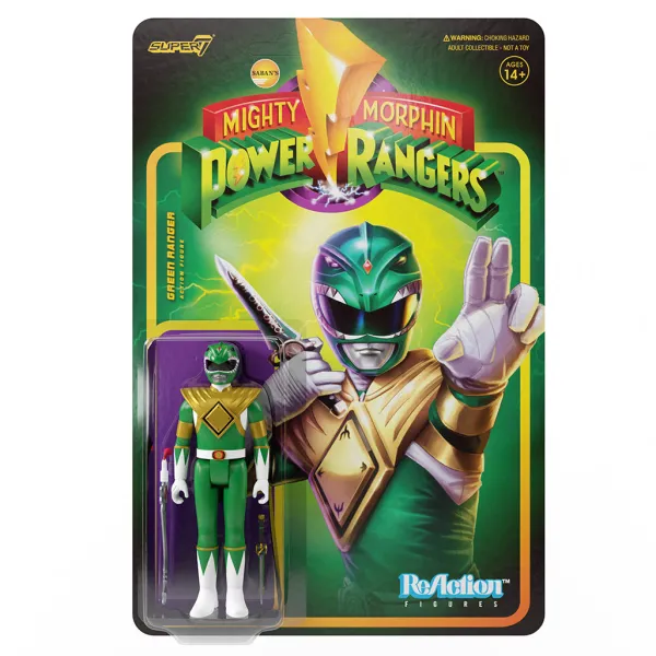 Super7 Mighty Morphin Power Rangers^Mighty Morphin Power Rangers Reaction Figure Wave 1- Green Ranger