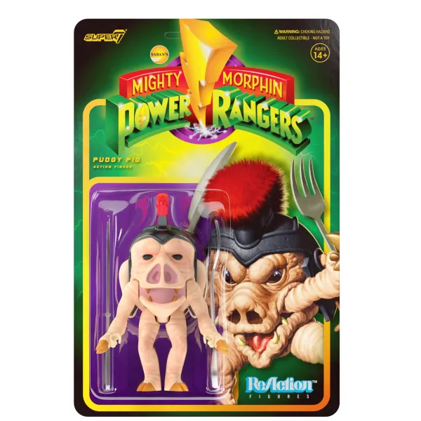 Super7 Mighty Morphin Power Rangers^Mighty Morphin Power Rangers Reaction Figure Wave 1- Pudgy Pig