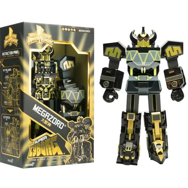 Super7 Mighty Morphin Power Rangers^Mighty Morphin Power Rangers Super Cyborg - Megazord (Black / Gold)