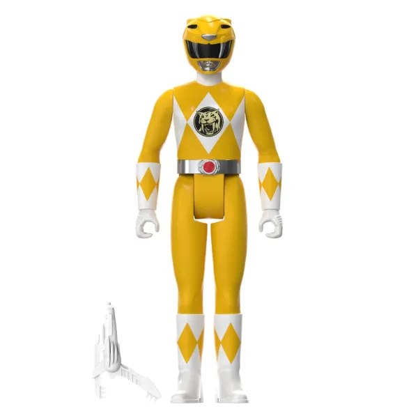 Super7 Mighty Morphin Power Rangers^Mighty Morphin Power Rangers Reaction Sdcc 2023 - Yellow Ranger [Triangle Box] [Sdcc 2023]