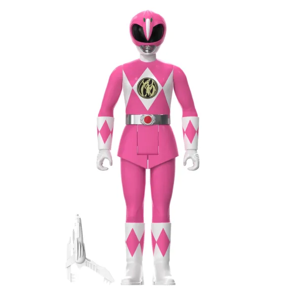 Super7 Mighty Morphin Power Rangers^Mighty Morphin Power Rangers Reaction Sdcc 2023 - Pink Ranger [Triangle Box] [Sdcc 2023]