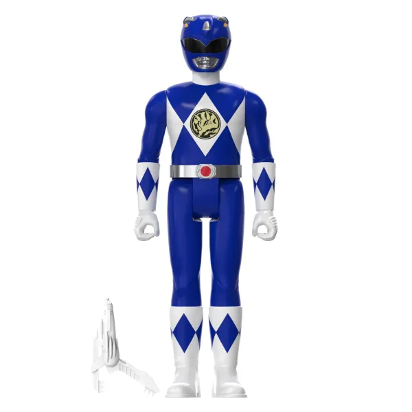 Super7 Mighty Morphin Power Rangers^Mighty Morphin Power Rangers Reaction Sdcc 2023 - Blue Ranger [Triangle Box] [Sdcc 2023]