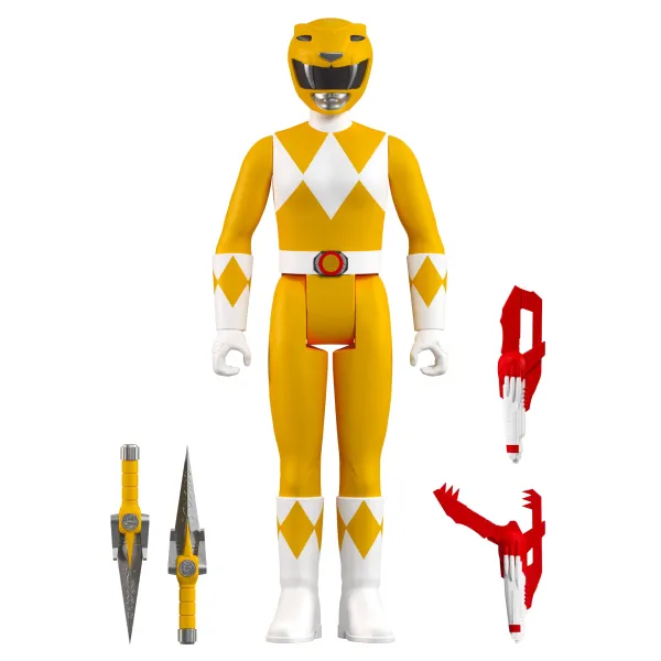 Super7 Mighty Morphin Power Rangers^Mighty Morphin Power Rangers Reaction Figure Wave 3 - Yellow Ranger
