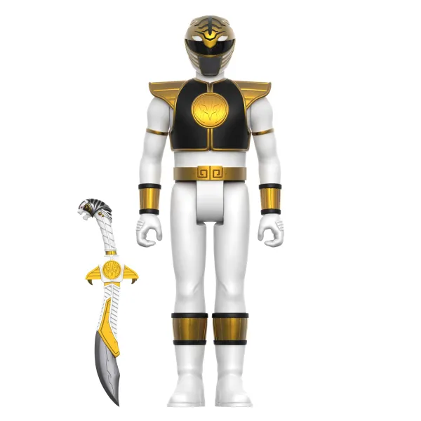 Super7 Mighty Morphin Power Rangers^Mighty Morphin Power Rangers Reaction Figure Wave 4 - White Ranger