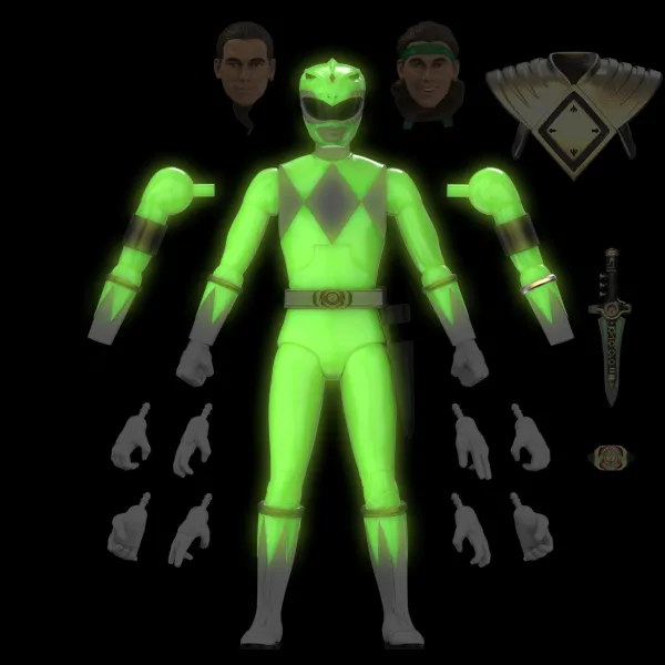 Super7 Mighty Morphin Power Rangers^Mighty Morphin Power Rangers Ultimates! Wave 05 - Green Ranger (Glow)