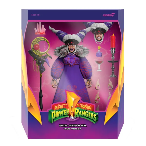 Super7 Mighty Morphin Power Rangers^Mighty Morphin Power Rangers Ultimates! - Rita Repulsa (Vile Violet)