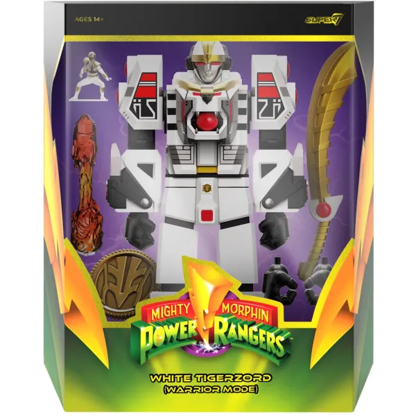 Super7 Mighty Morphin Power Rangers^Mighty Morphin Power Rangers Ultimates! - Tigerzord Battle Mode