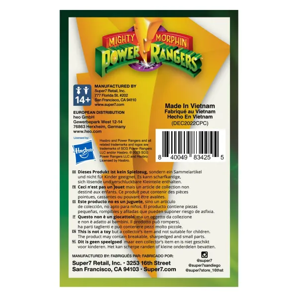 Super7 Mighty Morphin Power Rangers^Mighty Morphin Power Rangers Reaction Sdcc 2023 - Red Ranger [Triangle Box] [Sdcc 2023]