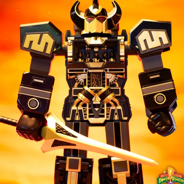 Super7 Mighty Morphin Power Rangers^Mighty Morphin Power Rangers Super Cyborg - Megazord (Black / Gold)