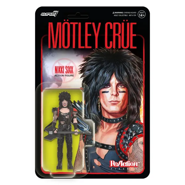 Super7 Motley Crue^Motley Crue Reaction Figures Wave 01 - Nikki Sixx (Shout At The Devil)
