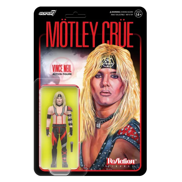 Super7 Motley Crue^Motley Crue Reaction Figures Wave 01 - Vince Neil (Shout At The Devil)