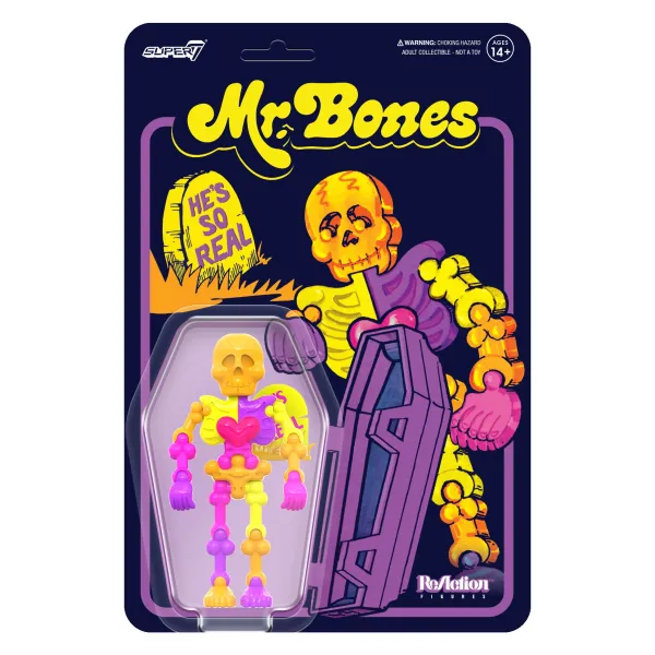 Super7 Mr. Bones^Mr. Bones Reaction - Mr. Bones (Fluorescent)