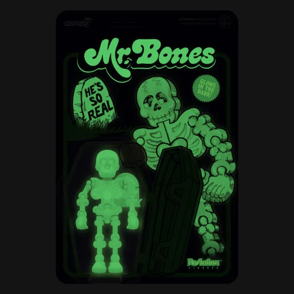 Super7 Mr. Bones^Mr. Bones Reaction - Mr. Bones (Glow)