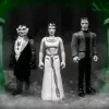 Super7 The Munsters^Munsters Reaction Figures Wave 2 Grayscale Set Of 3