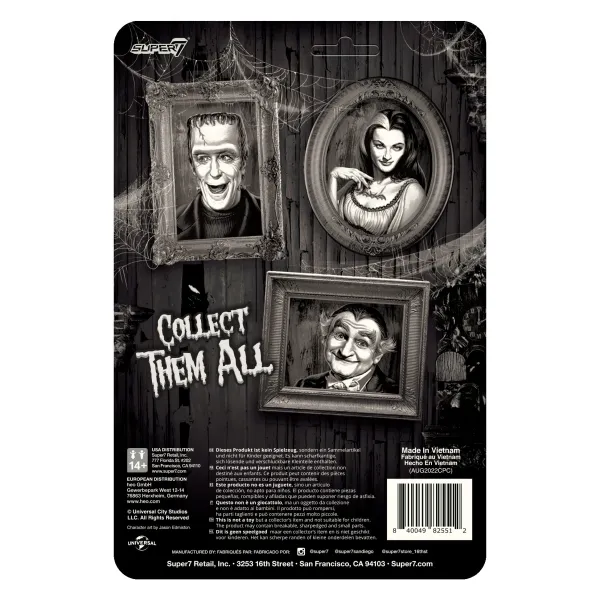 Super7 The Munsters^Munsters Reaction Figures Wave 2 - Grandpa (Grayscale)