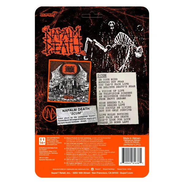Super7 Napalm Death^Napalm Death Reaction Figure - Scum Demon (Orange)