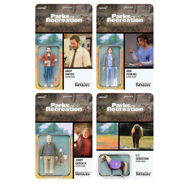 Super7 Parks And Recreation^Parks And Recreation Reaction Wave 2 - Set Of 4