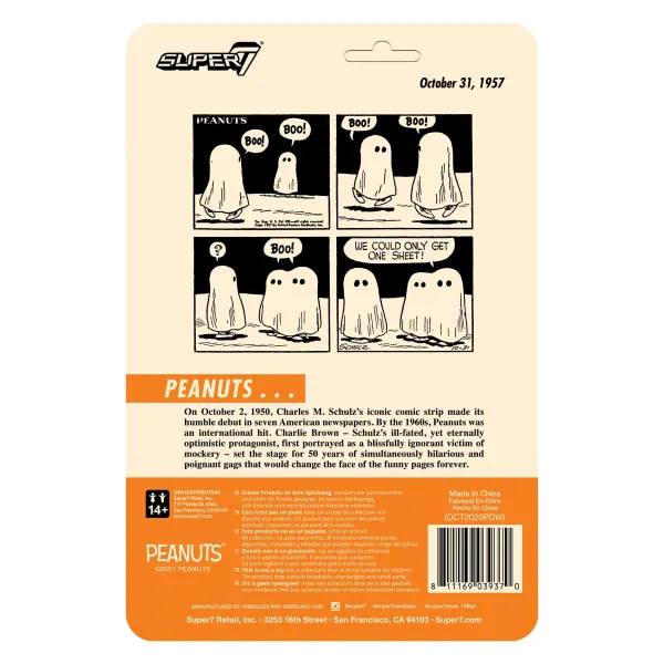 Super7 Peanuts^Peanuts Reaction Figure Wave 4 - Linus & Lucy Ghost
