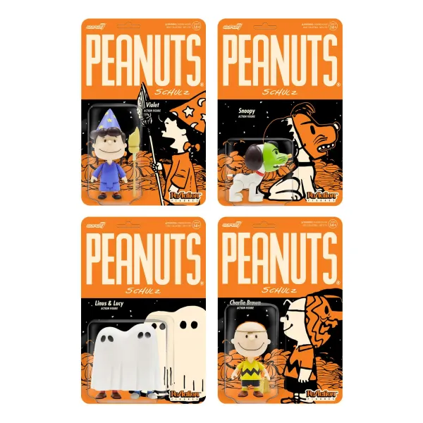 Super7 Peanuts^Peanuts Reaction Wave 4 - Set Of 4