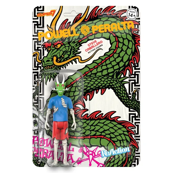 Super7 Powell-Peralta^Powell-Peralta Reaction Figure Wave 3 - Steve Caballero (Chinese Dragon)