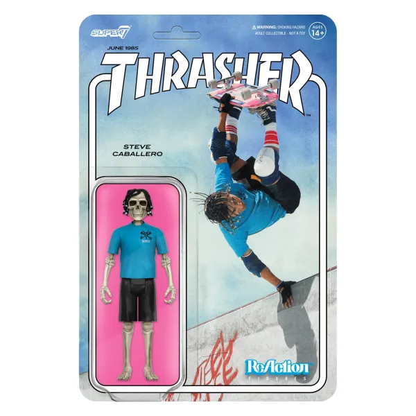 Super7 Powell-Peralta^Powell-Peralta Reaction Figure - Steve Caballero (Thrasher)