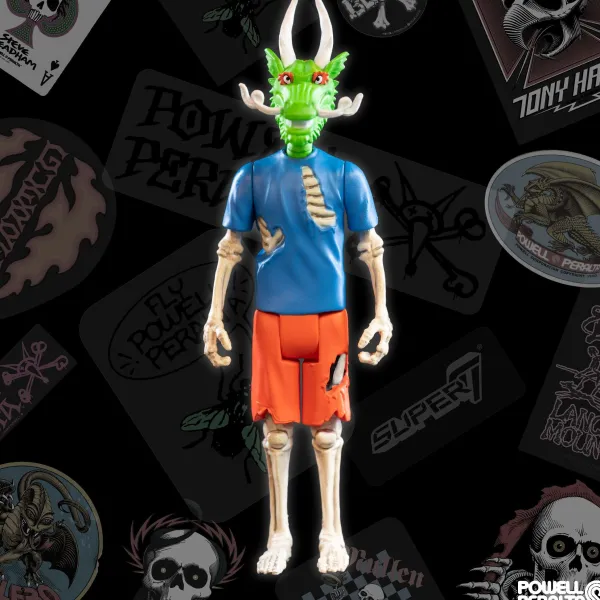 Super7 Powell-Peralta^Powell-Peralta Reaction Figure Wave 3 - Steve Caballero (Chinese Dragon)