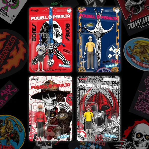 Super7 Powell-Peralta^Powell-Peralta Reaction Figures Wave 04 - Pdq