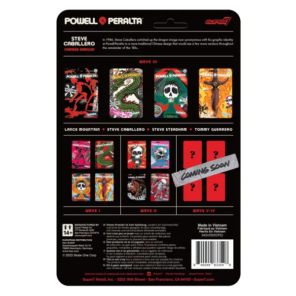 Super7 Powell-Peralta^Powell-Peralta Reaction Figure Wave 3 - Steve Caballero (Chinese Dragon)
