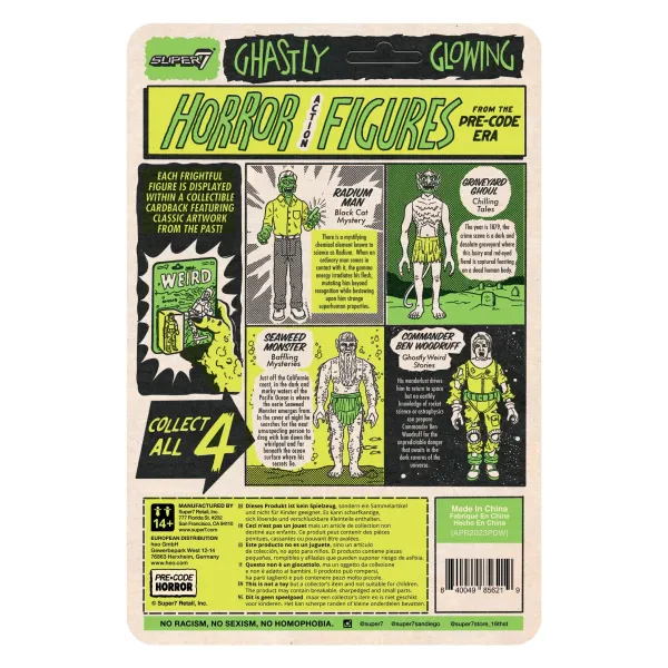 Super7 Pre-Code Horror^Pre-Code Horror Reaction W3 - Baffling Mysteries - Seaweed Monster(Glow)