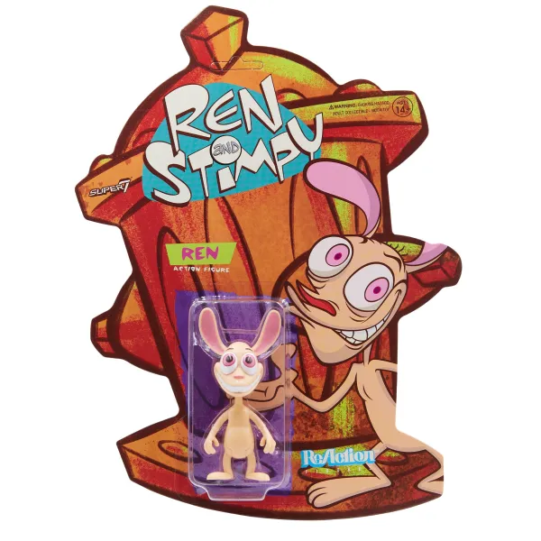 Super7 Ren & Stimpy^Ren & Stimpy Reaction Figure Wave 1- Ren
