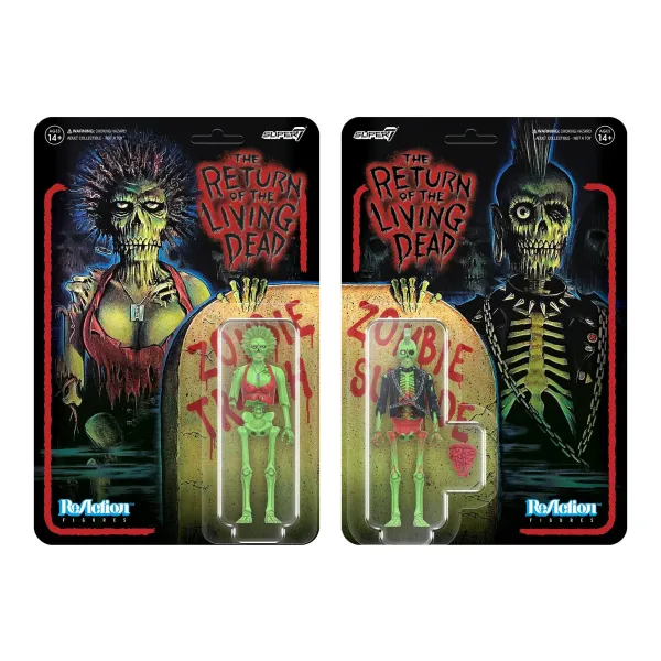Super7 Return Of The Living Dead^Return Of The Living Dead Reaction Wave 1 - Zombie Trash & Zombie Suicide