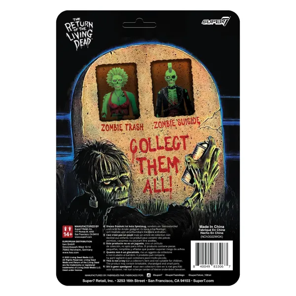 Super7 Return Of The Living Dead^Return Of The Living Dead Reaction Wave 1 - Zombie Trash
