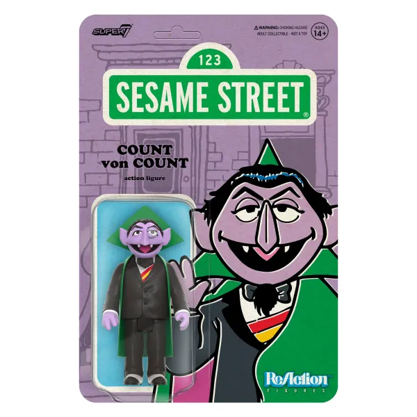 Super7 Sesame Street^Sesame Street Reaction Figures Wave 01 - Count Von Count