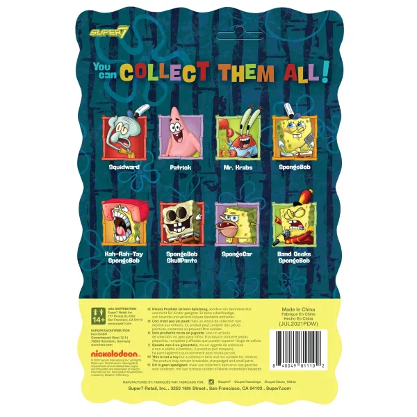 Super7 Spongebob Squarepants^Spongebob Squarepants Reaction Wave 2 - Band Geeks Spongebob