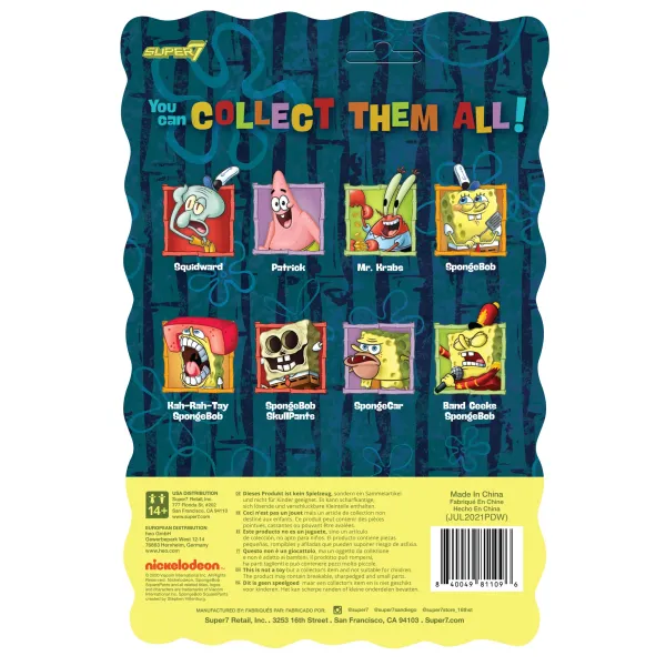 Super7 Spongebob Squarepants^Spongebob Squarepants Reaction Wave 2 - Spongegar
