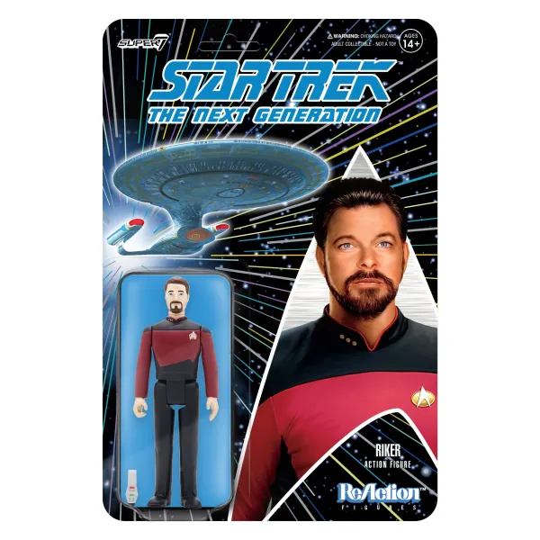 Super7 Star Trek^Star Trek: The Next Generation Reaction Figure Wave 2 - Commander Riker