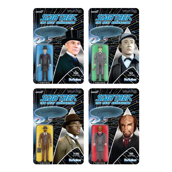Super7 Star Trek^Star Trek: The Next Generation Reaction Figures Wave 3 - Set Of 4