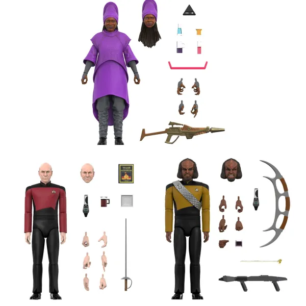 Super7 Star Trek^Star Trek: The Next Generation Ultimates! Wave 2 Set Of 3